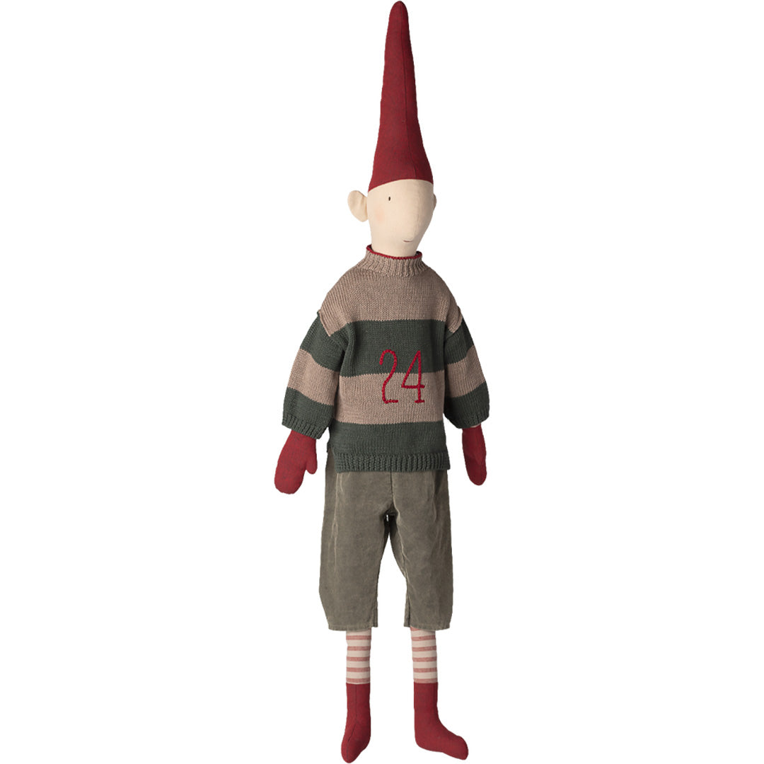 maileg decoratie pixie jongen - gebreide trui - maat 6 - 106 cm