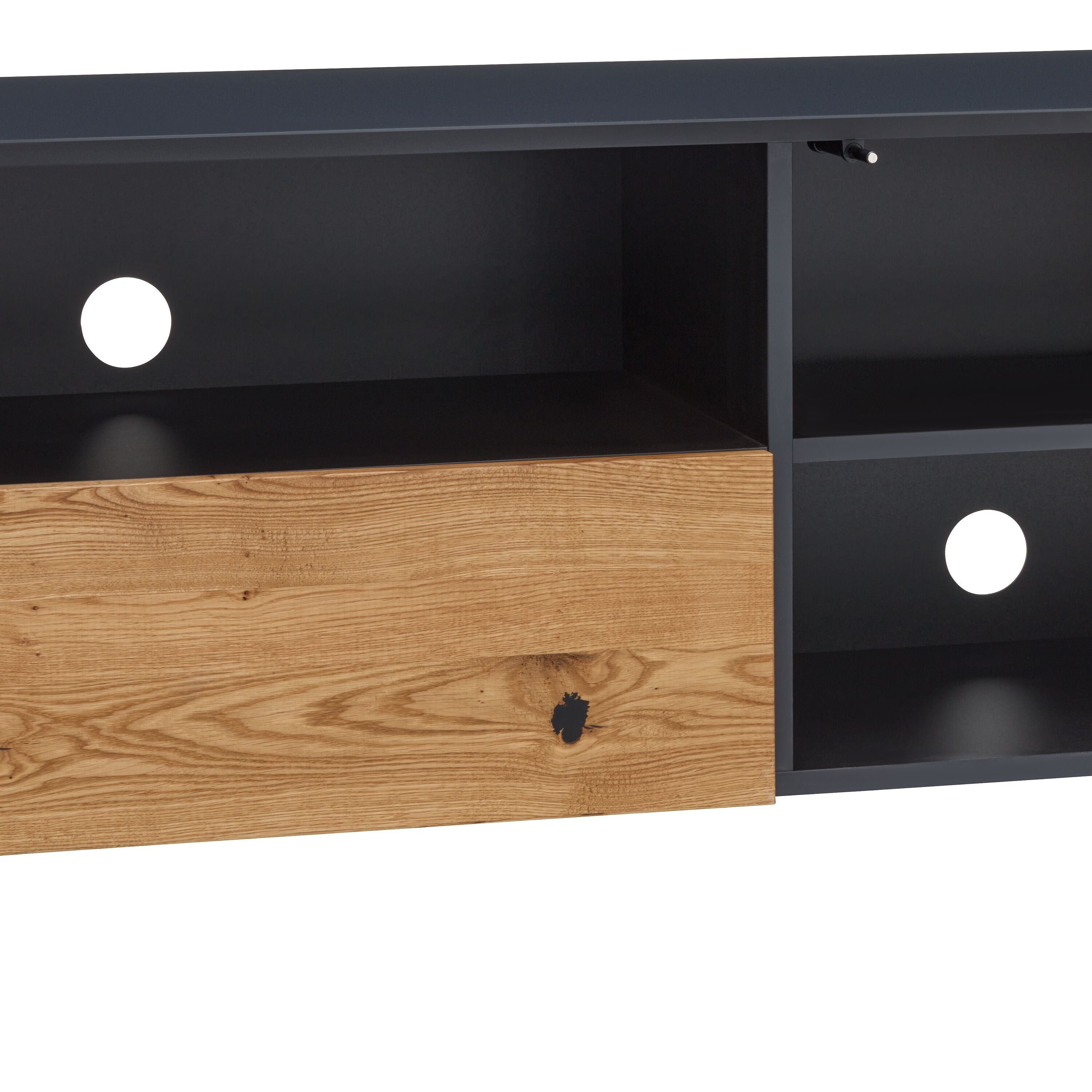 BRIX II Lowboard - Braun / B: 180.0 cm x T: 47.0 cm x H: 46.0 cm