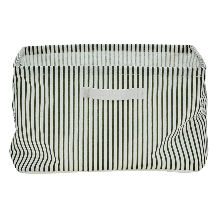 House Doctor Panière de rangement à rayures | Vert