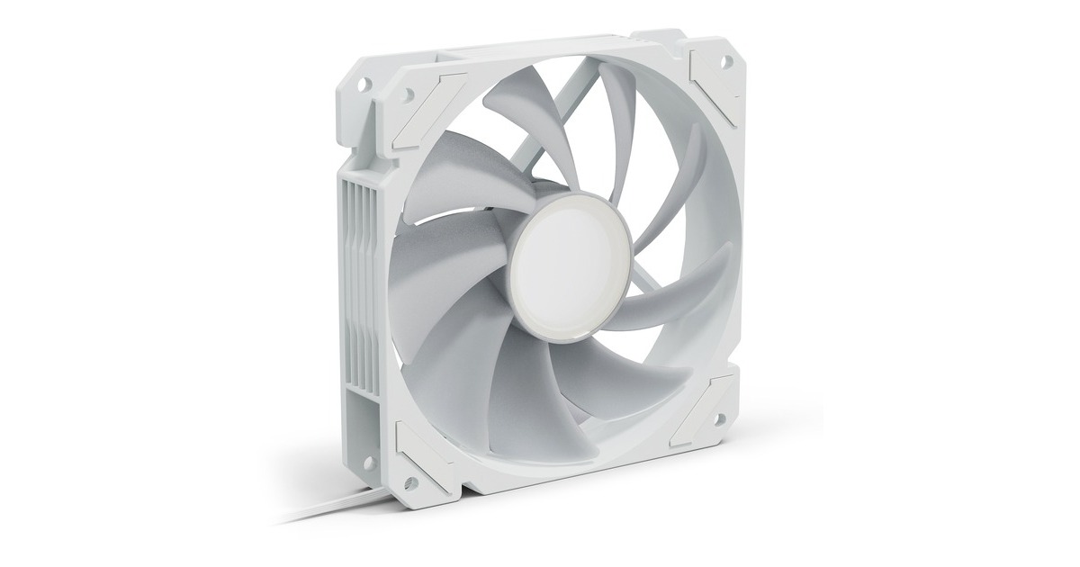 SharkoonSHARK Mirror RGB PWM case fan  (Wit, 120 x 120 x 25 mm)