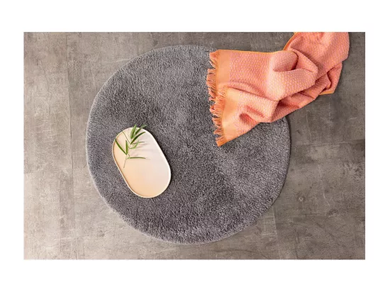 Tapis Rond de Salle de Bain 