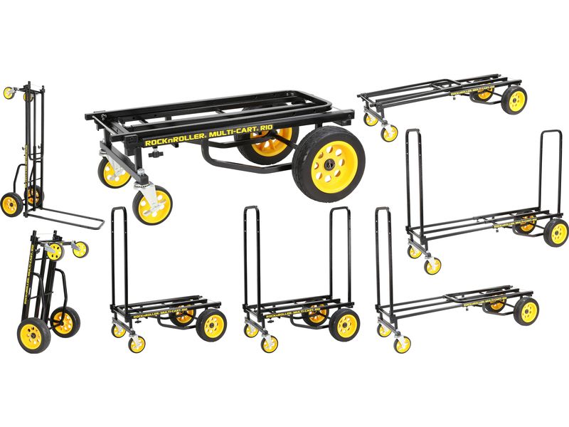 RockNRoller Multifunktionswagen R10RT Tragkraft 226 kg Faltbarer 8-in-1-Multifunktionswagen