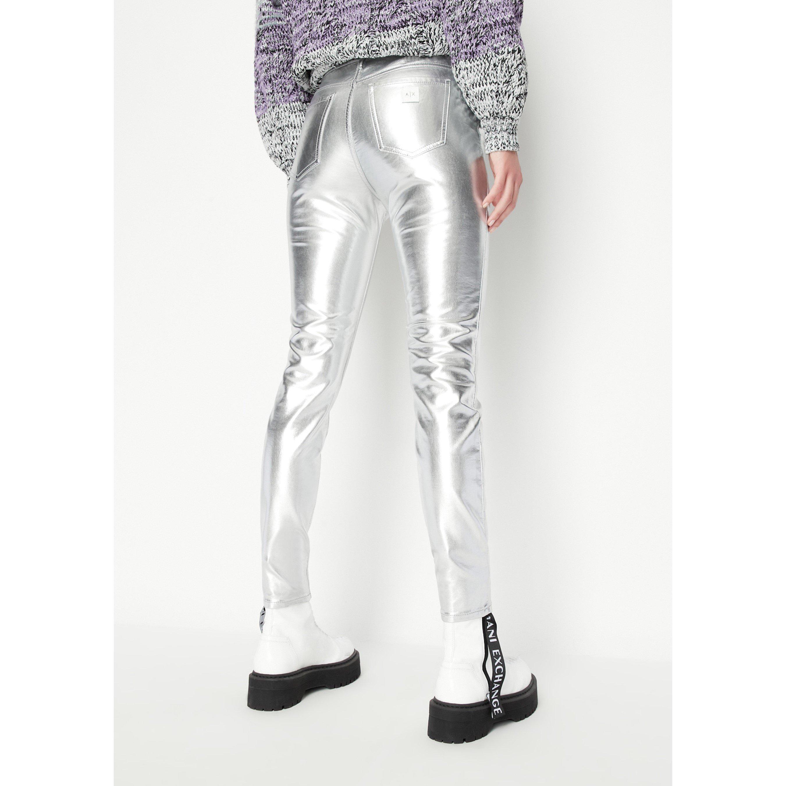 Armani Exchange Metallic Skinny Jeans