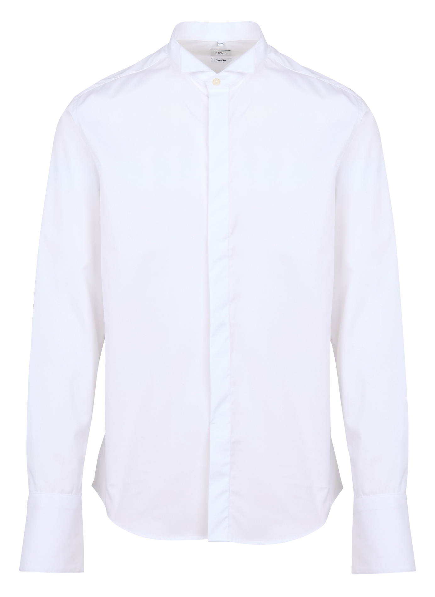 KRAVE - Chemise droite col classique en coton | Blanc
