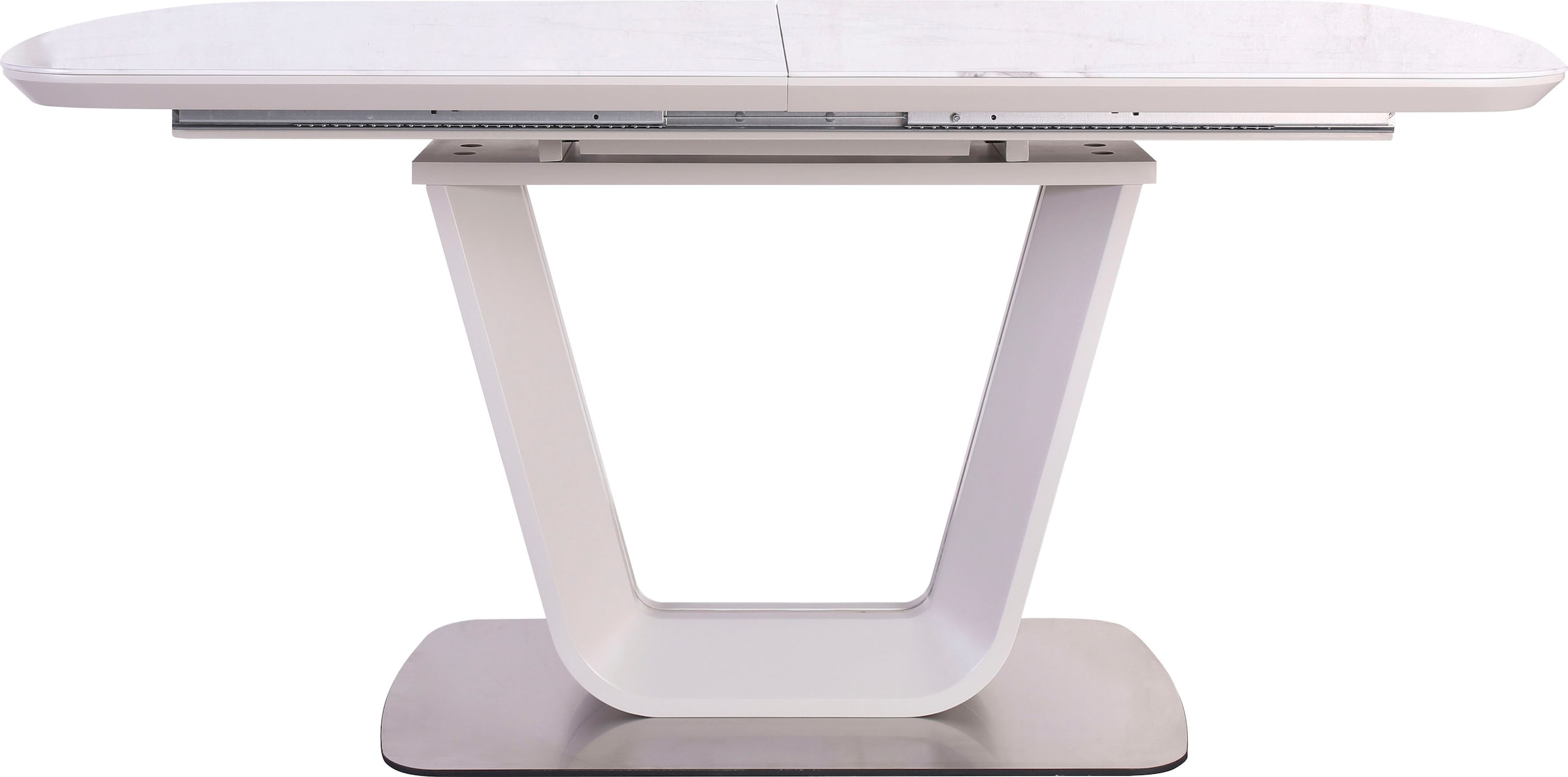 SalesFever Esstisch »Design Tisch für stilvolle Mahlzeiten« Erweiterbarer Glastisch - Eleganz trifft Funktionalität