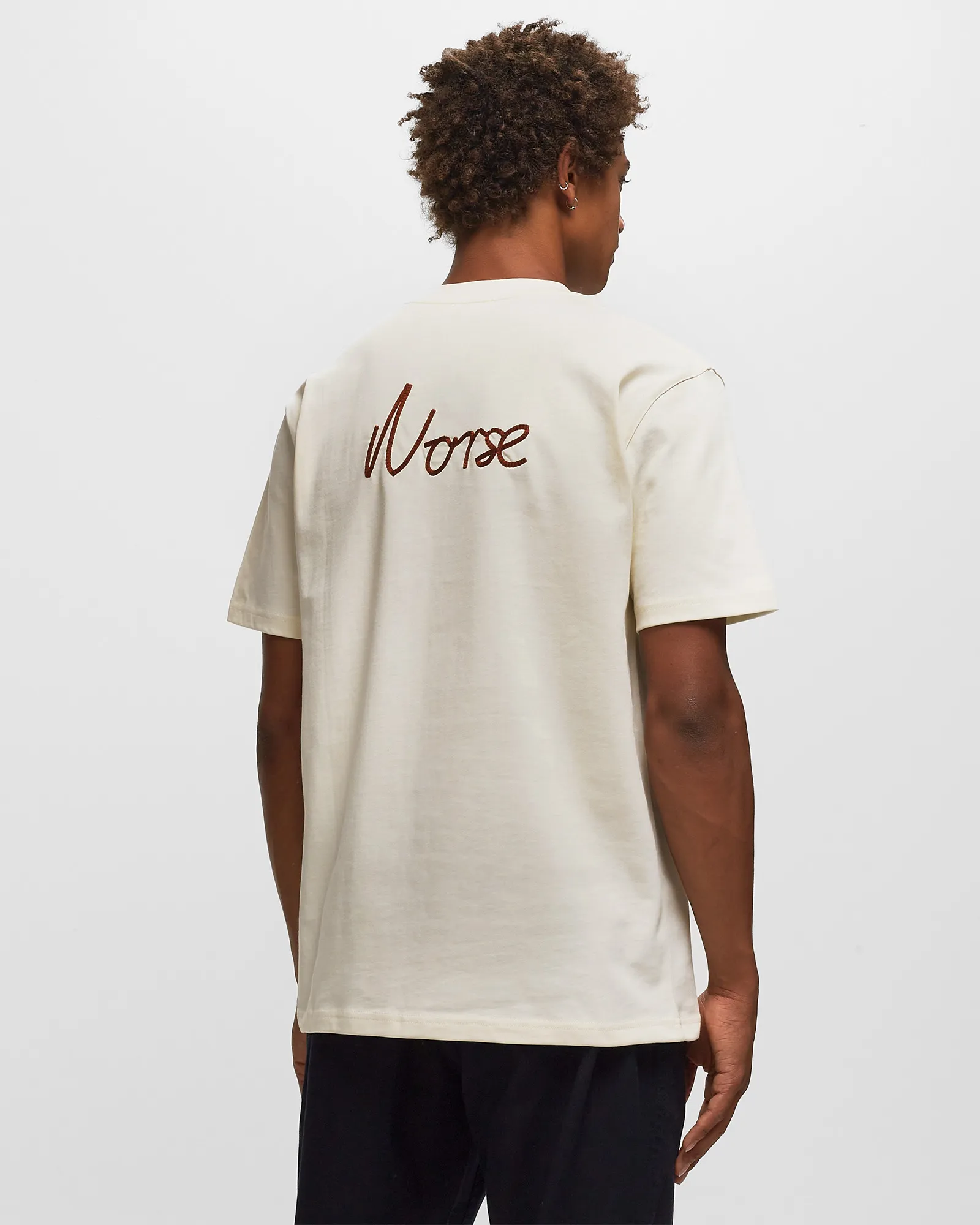 Norse Projects Johannes Organic Chain Stitch Logo T-shirt