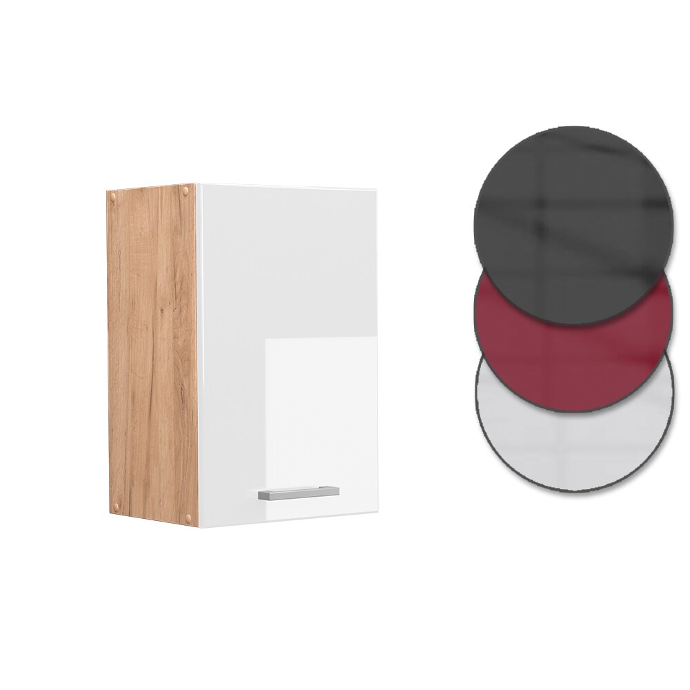 Vicco Hängeschrank Küchenschrank Küchenzeile R-Line 40 cm Goldkraft Weiß