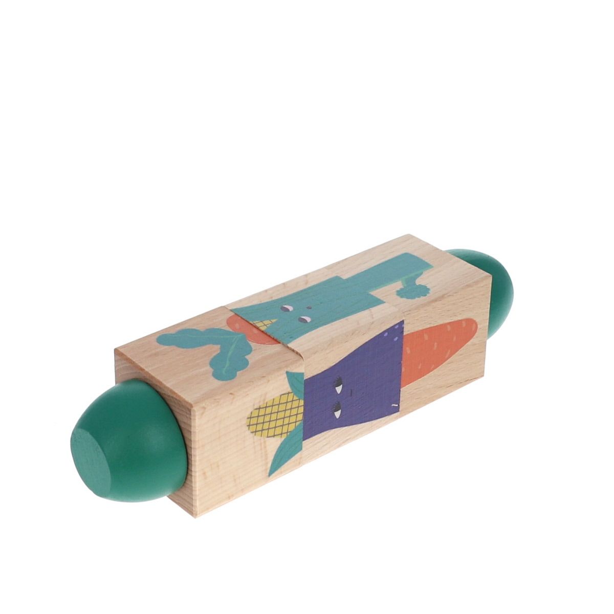 Puzzle twist en bois potager Mercredi et Patati