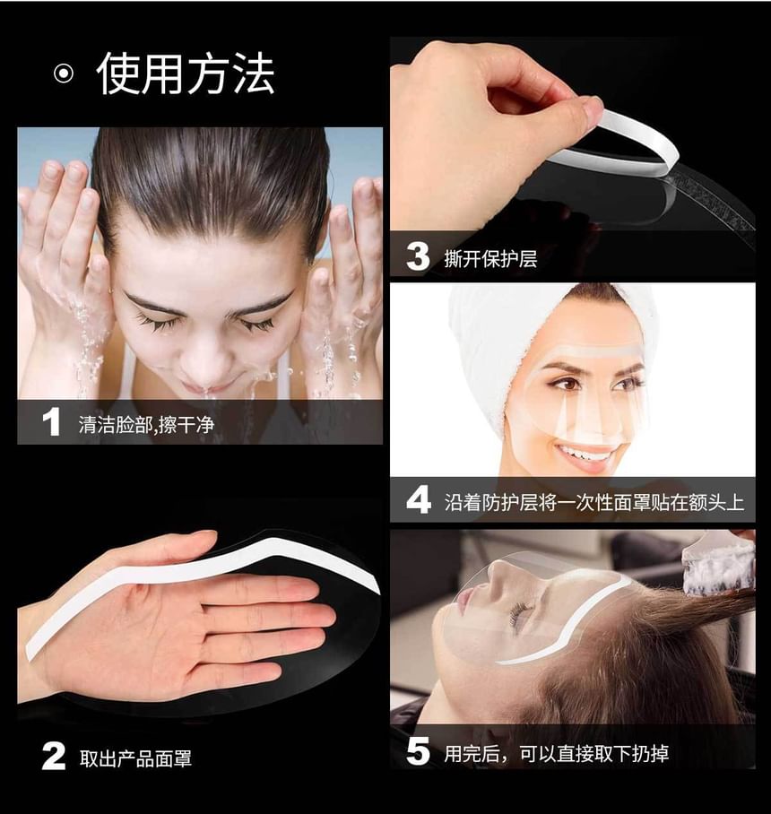 SIMBLER - Set van 50: Plastic haarsnijmasker