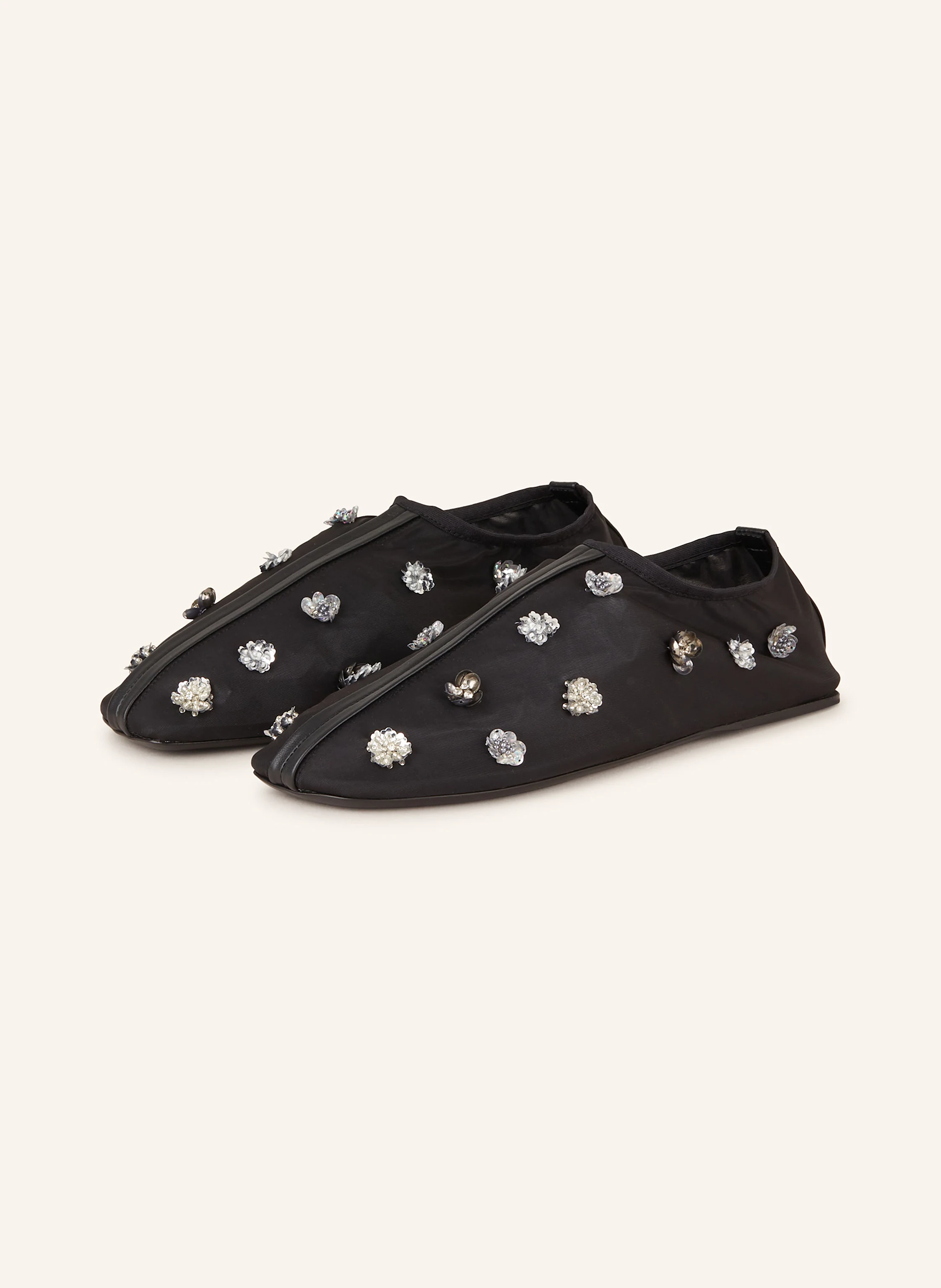 CHRISTOPHER ESBER Ballerinas EMBLA mit Pailletten und Schmucksteinen