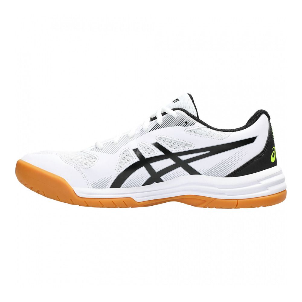 Asics UPCOURT 5 - Chaussures handball Homme white/safety yellow