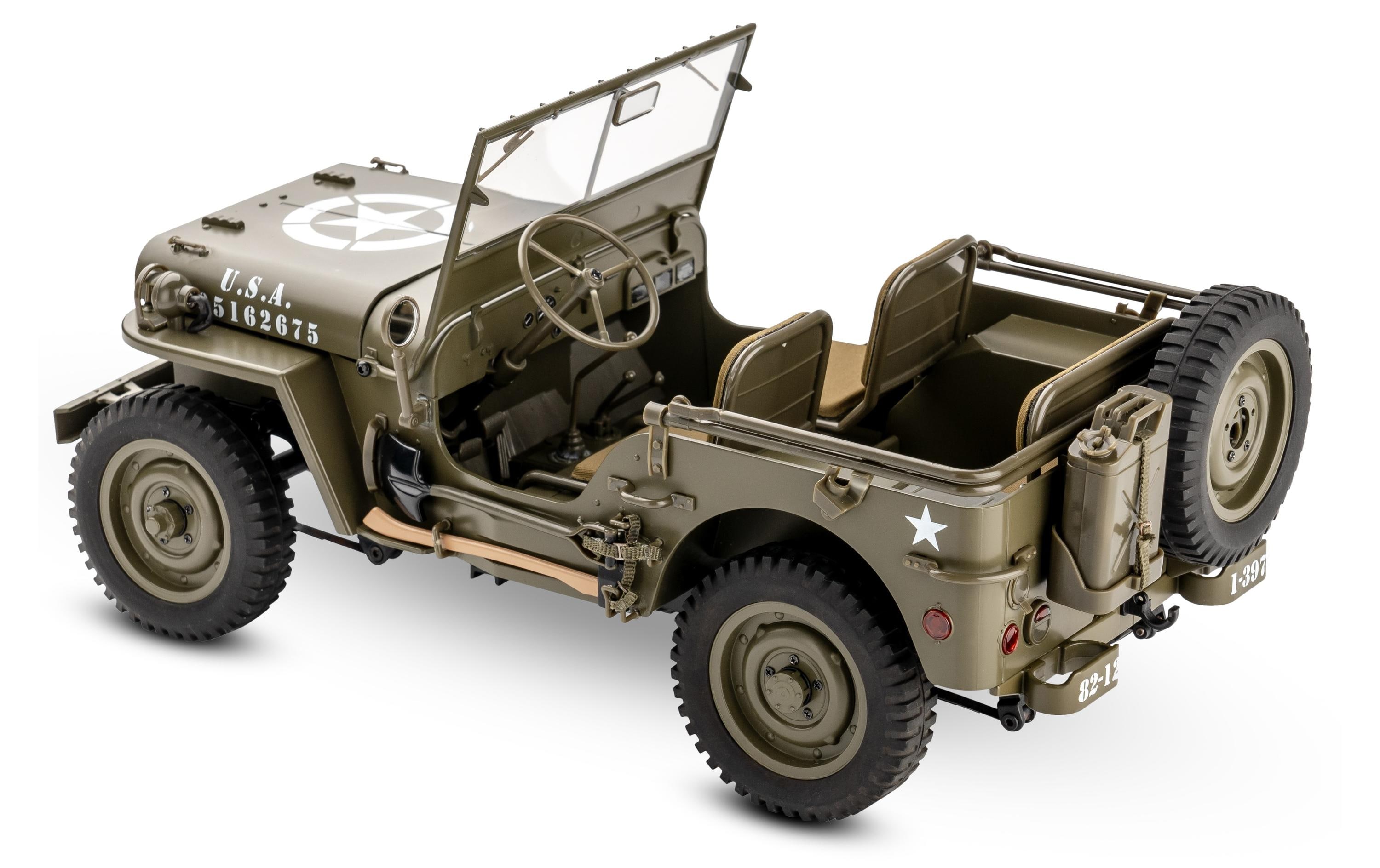 Scale Crawler 1941 MB Willys Jeep, 4 x 4 RTR, 1:12<br>1941 Willys Militär Jeep – Ein Traum für jeden Scaler