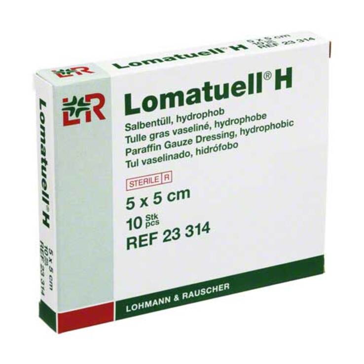Lomatuell® H Salbentüll 5x5 cm, 10 St