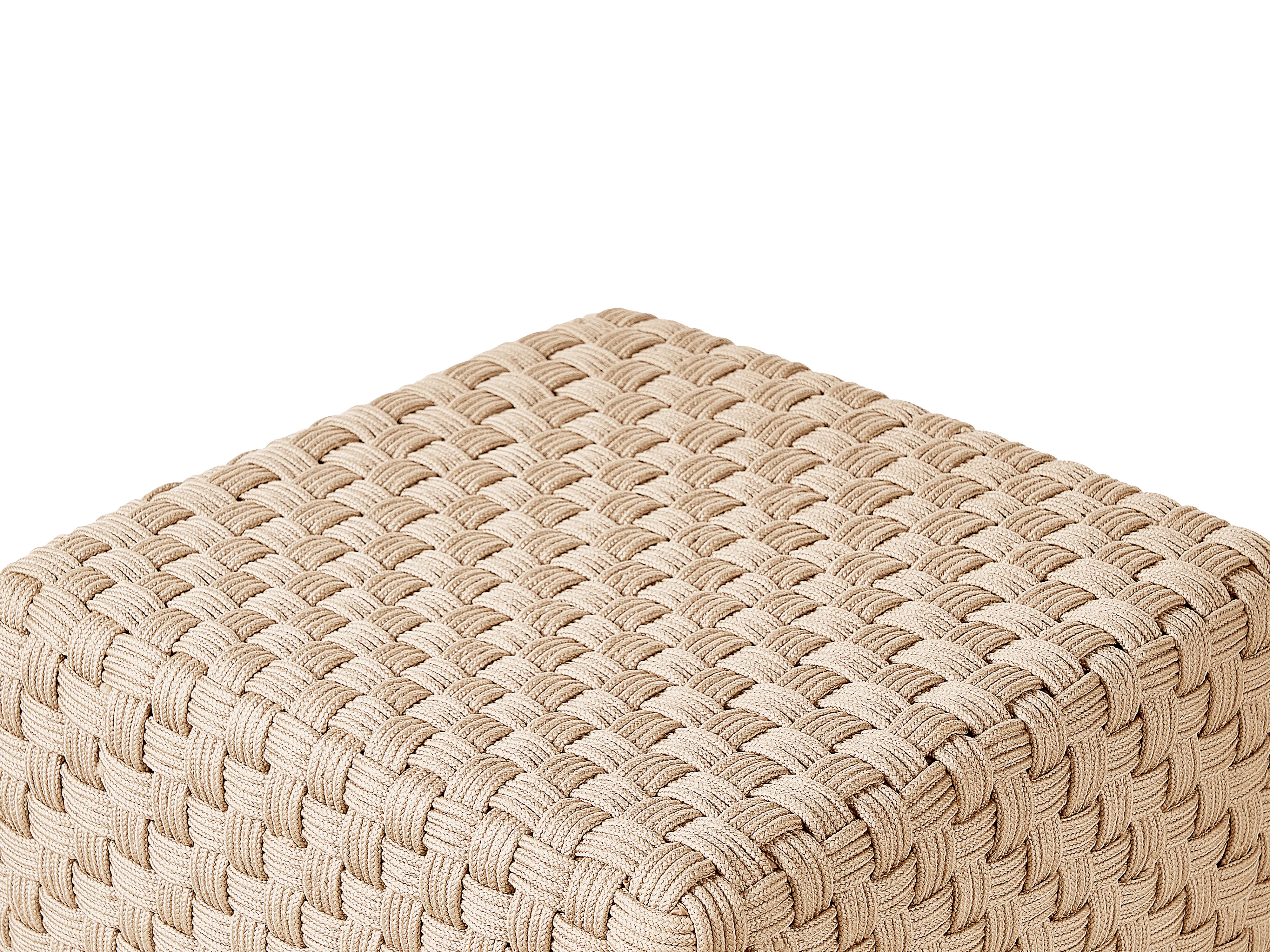 Poef NALLI Synthetisch materiaal Lichtbeige