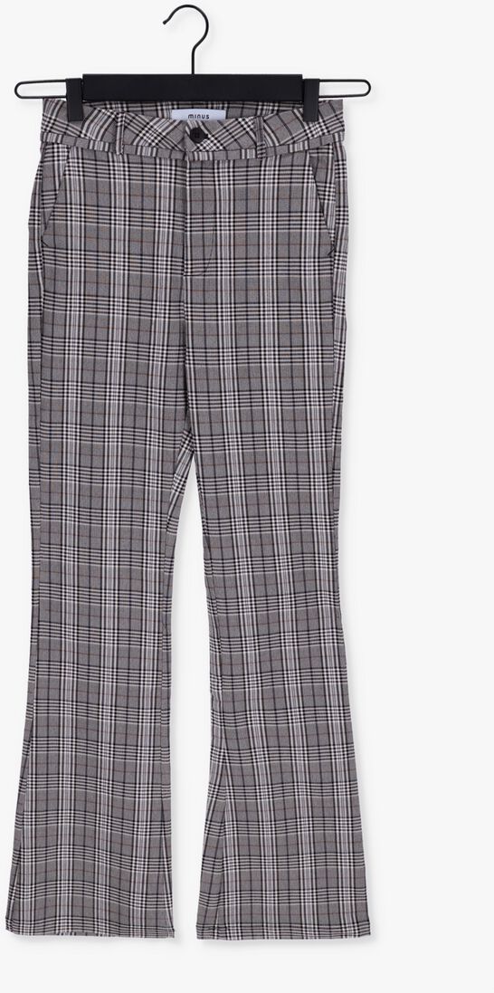 MINUS multi minus flared broek carma check flared pants
