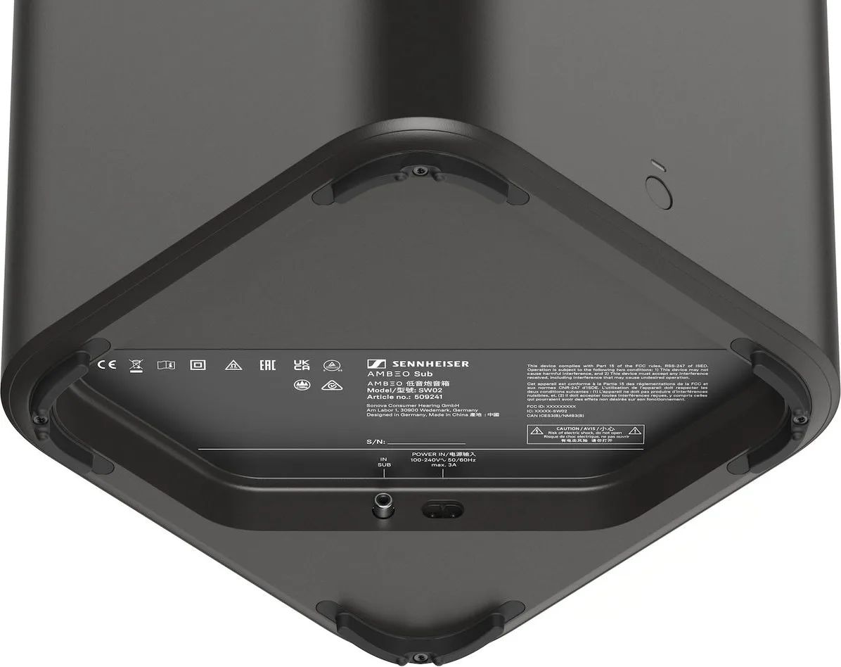 Sennheiser Ambeo SoundBar Mini   Ambeo Sub Barres de son