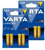 Varta Longlife AAA / MN2400 / LR03 Alkaline Batterij 8 stuks