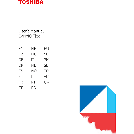 Toshiba Canvio Flex 1TB - sølv