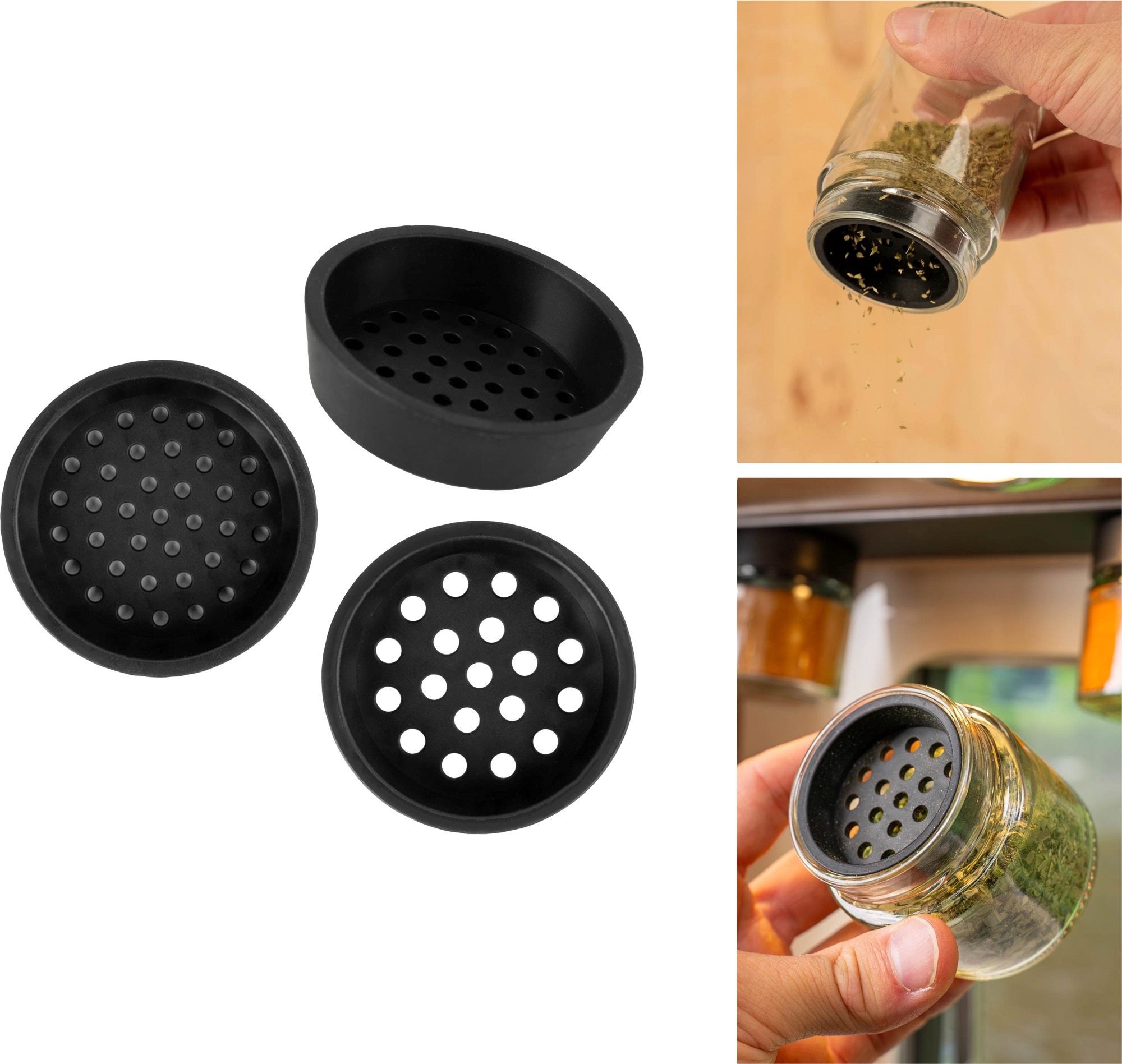 Silwy Streueinsätze MIX für Feinkost-Magnetgläser