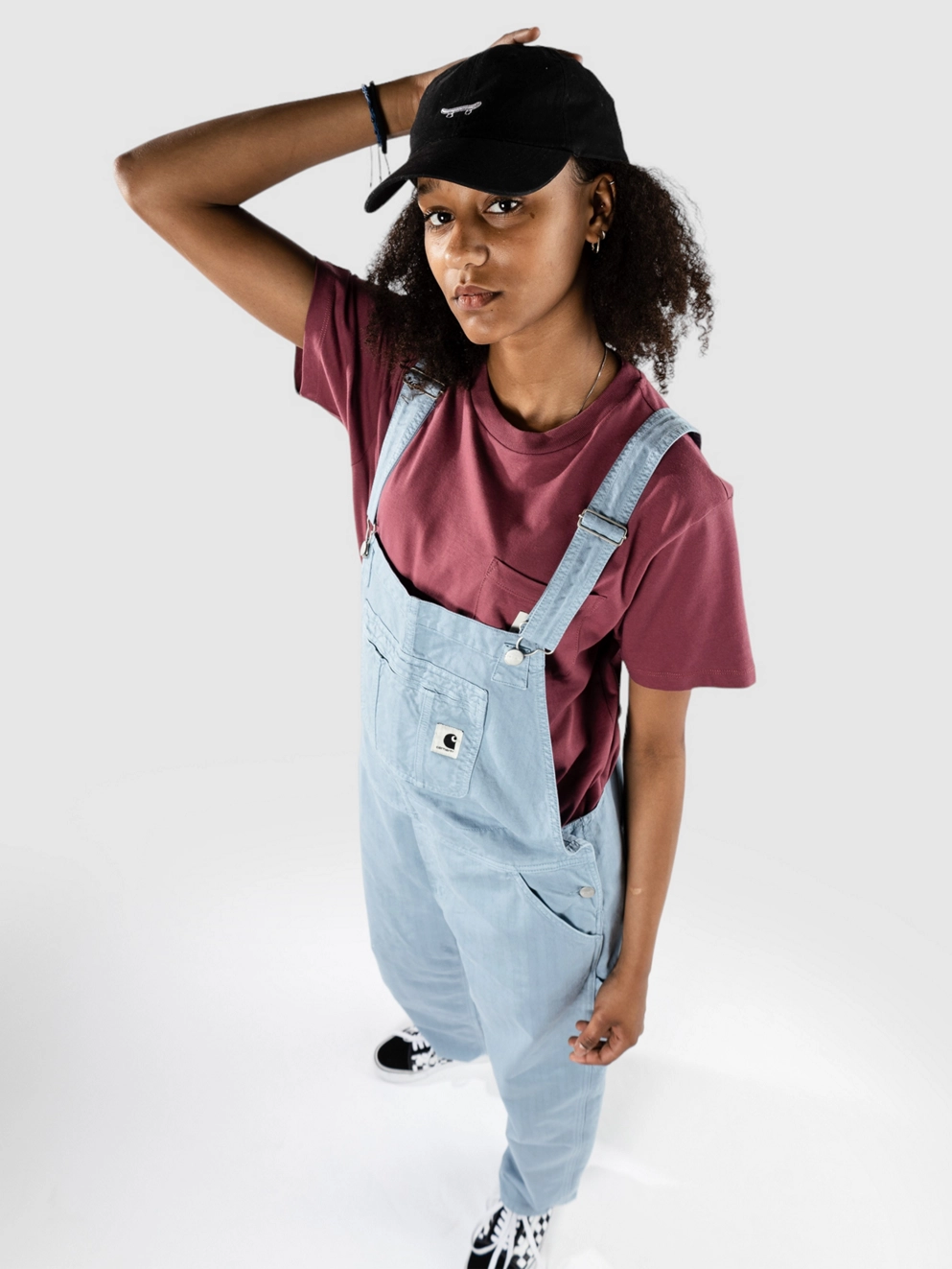 Carhartt WIP Norris Bib Overall Denim Dungarees misty sky garment dyed