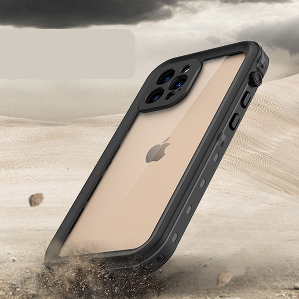 iPhone 12 Pro Wasserfeste Outdoor Schutz Hülle (IP68) - Schwarz