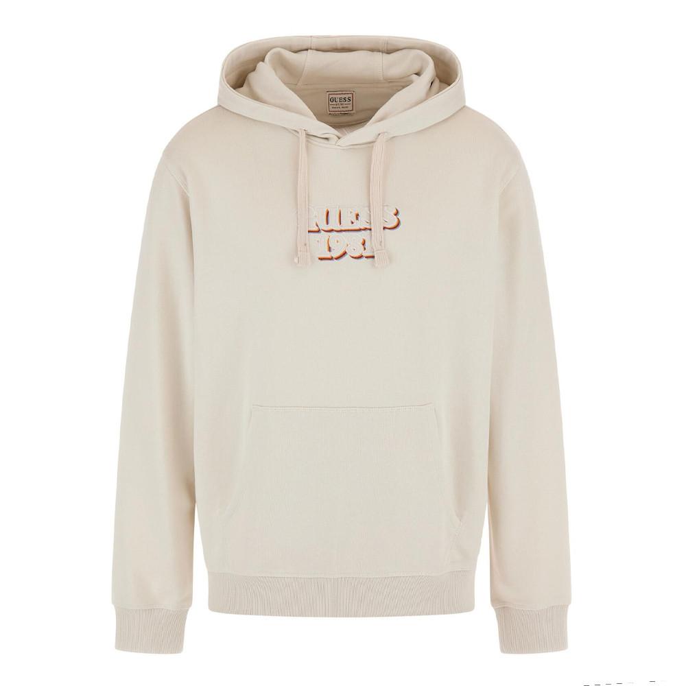 Guess Sweat à Capuche Écru Homme Guess Embro