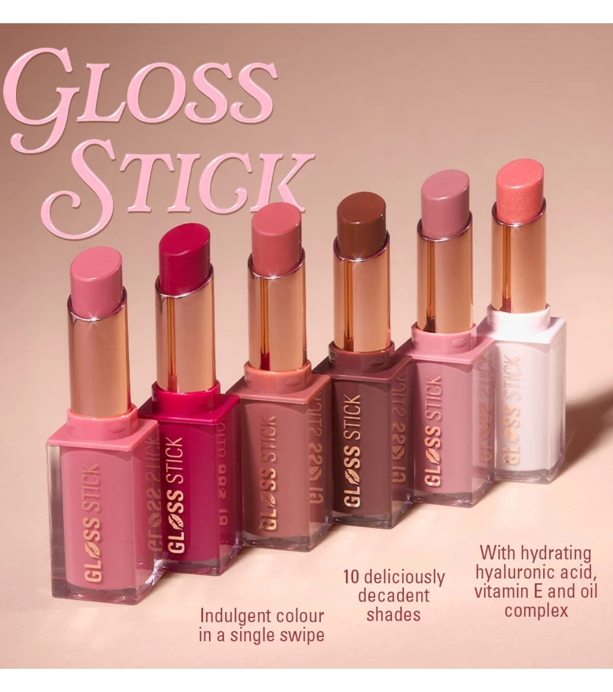 Makeup Revolution - Batom Pout Lip Gloss Stick - Creme Brulee Mauve