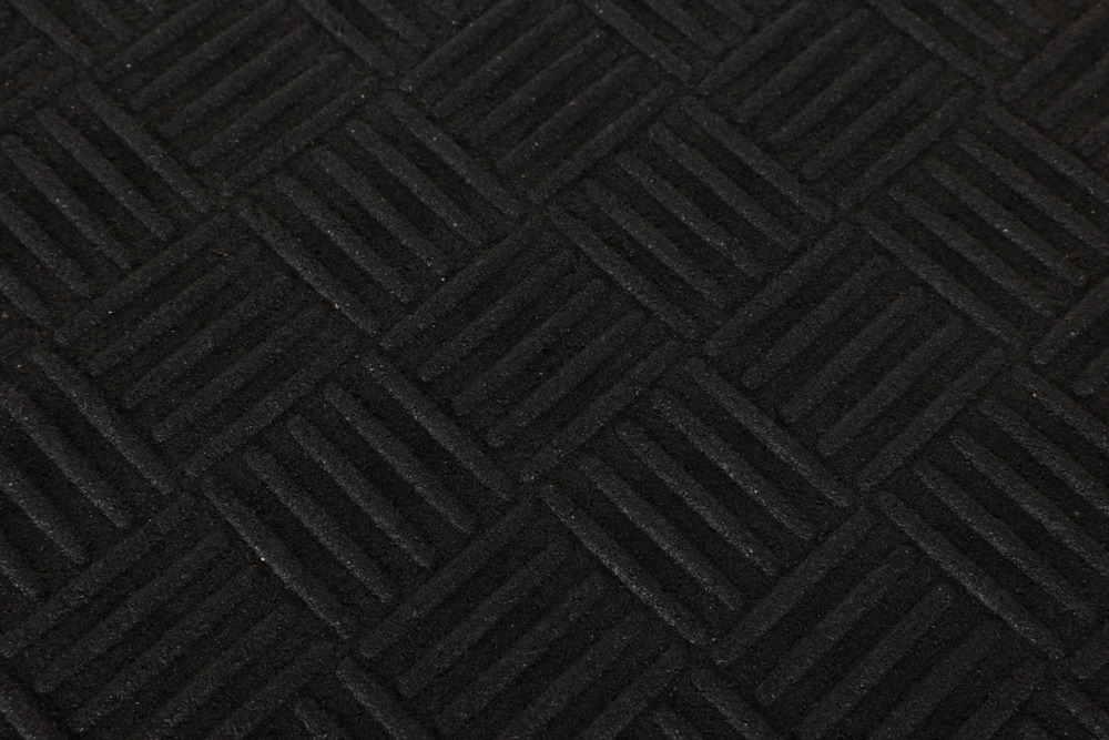 Tapis en caoutchouc recyclé en rouleau - plaque de déchirure 3mm largeur 120cm