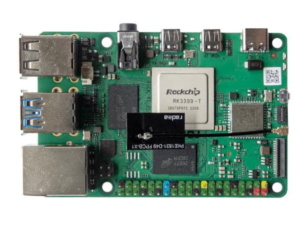 Okdo by Radxa Entwicklerboard ROCK 4C  4 GB RK3399-T ARM basierter Single Board Computer mit 4 GB Ram
