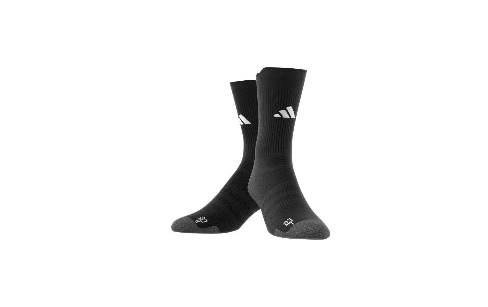 Socken Football Performance Light Crew Schwarz, 46 - 48Fussballsocken