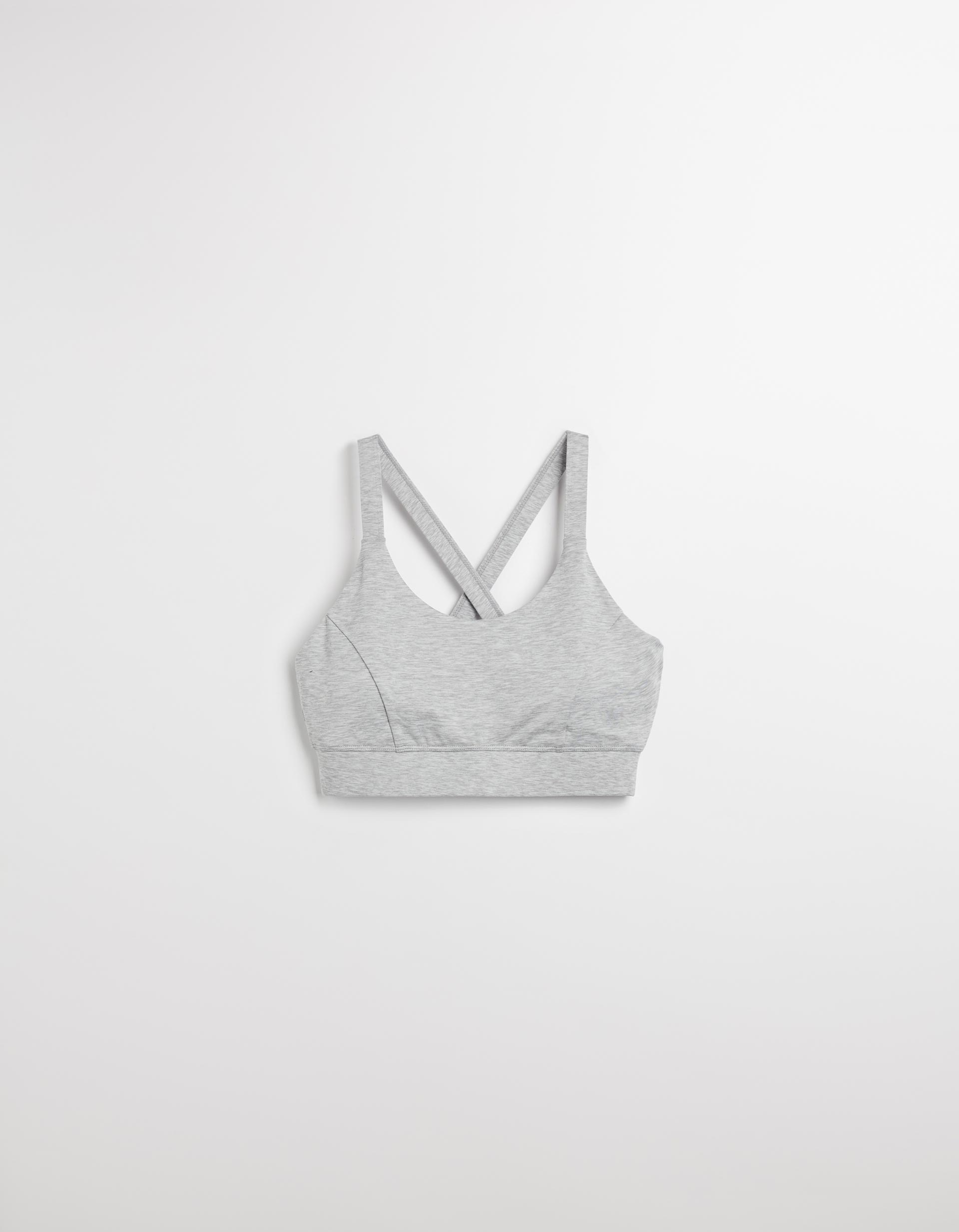 Top de Desporto, Mulher, Cinzento