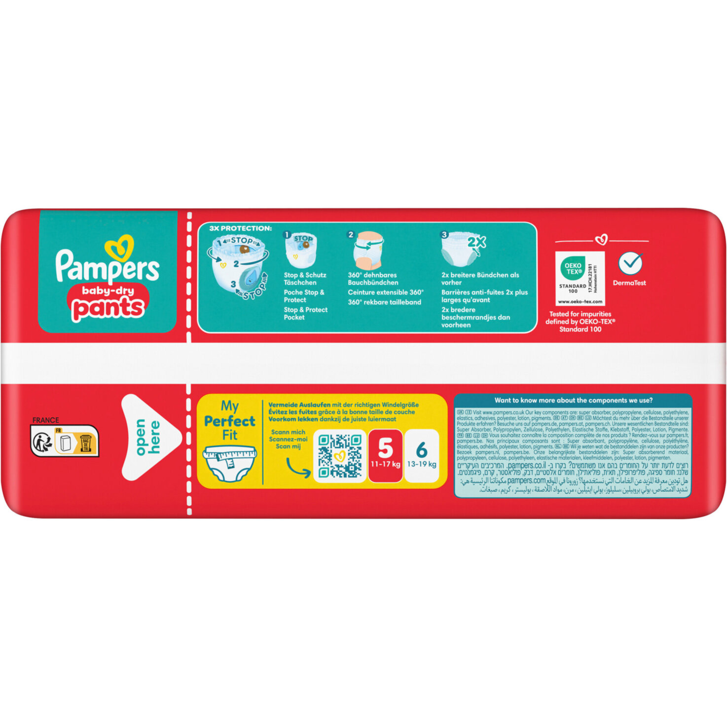 Pampers Baby Dry Pants Gr.5 Junior 11-17kg 37 Windeln