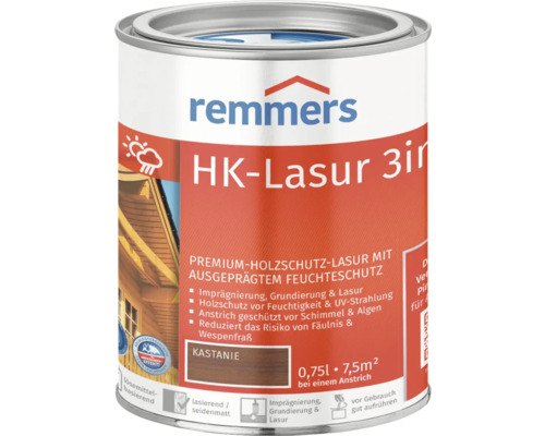 Remmers HK-Lasur kastanje 750 ml