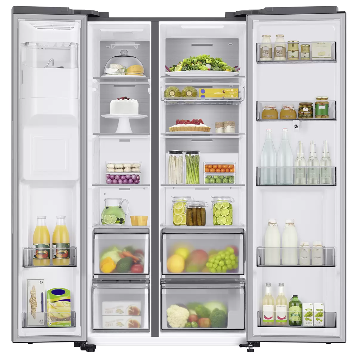 Samsung Food Center RS6HA8891SL/WS Silber