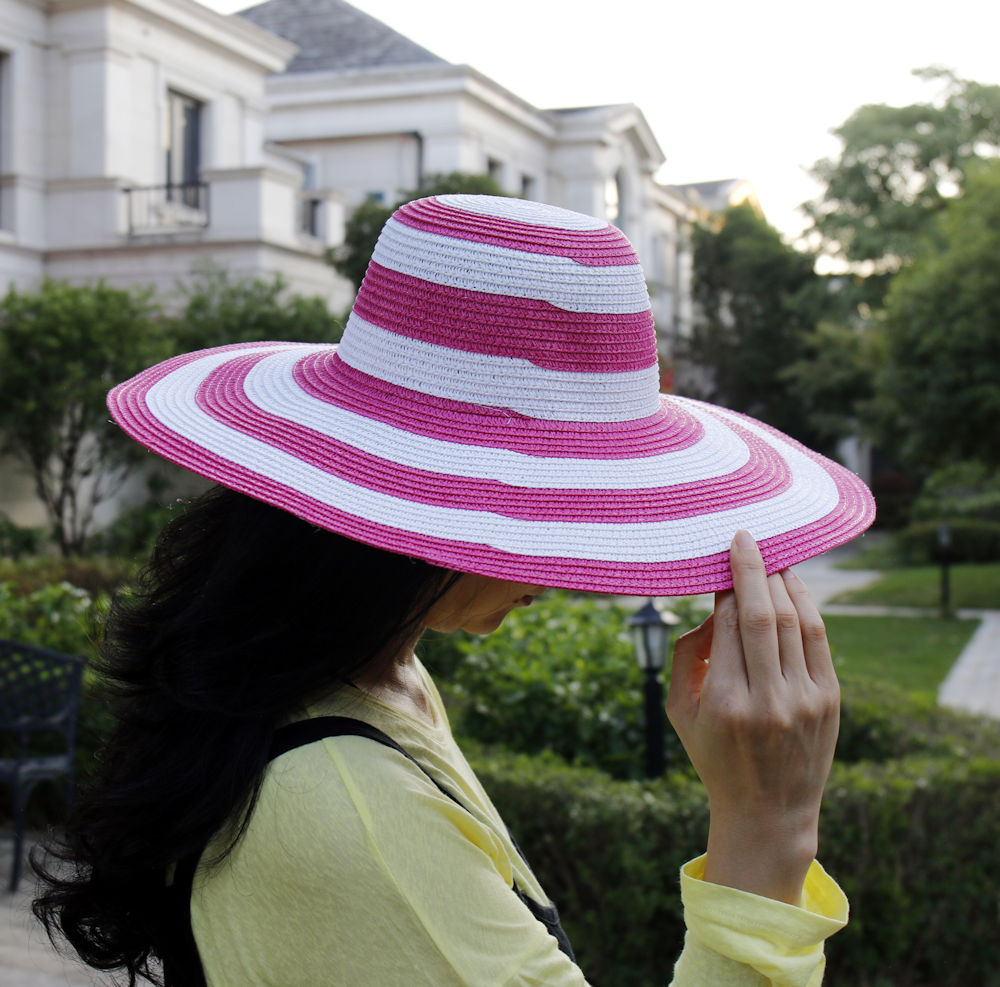 Decopatent Zonnehoed Dames - Strohoed UV - Maat: Volwassenen