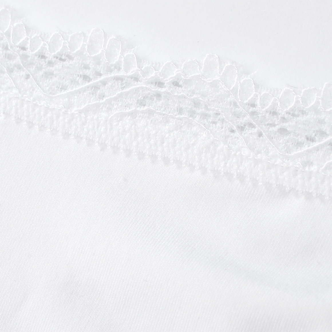 Gina Benotti 3 Damen Strings mit Spitze weiss