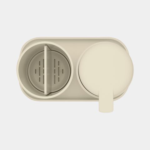 ReNew Badkameraccessoire-set, zeepdispenser, tandenborstelhouder en sc
