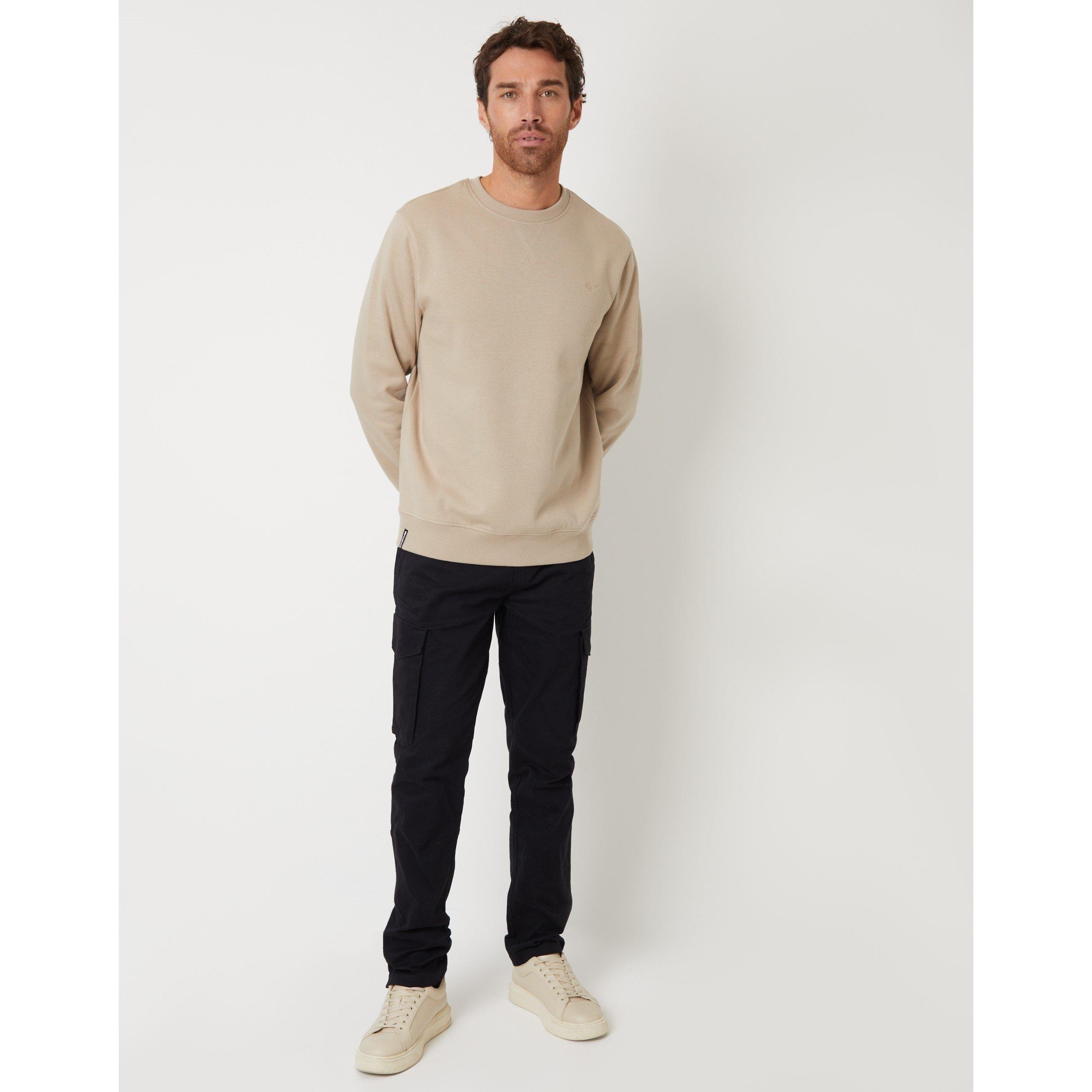 Threadbare TB Fleece Crew Sweatshirt Mens