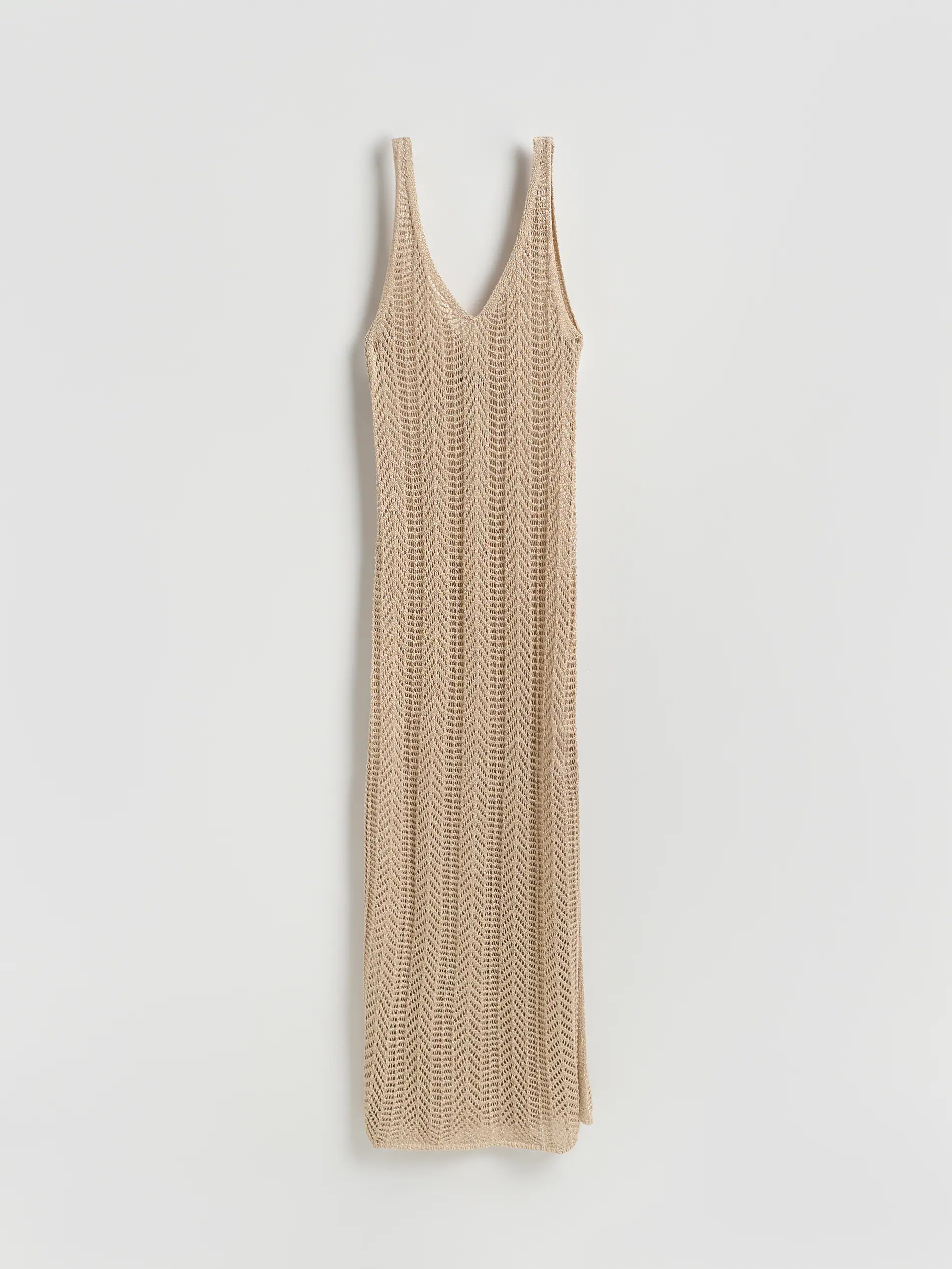 Strandkleid mit Metallicfaden