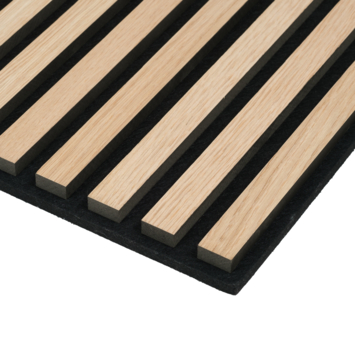 Lattenwand tegel 55,3x55,3 cm licht eiken, dikte 22 mm - 2 stuks per pak (0,612m2)