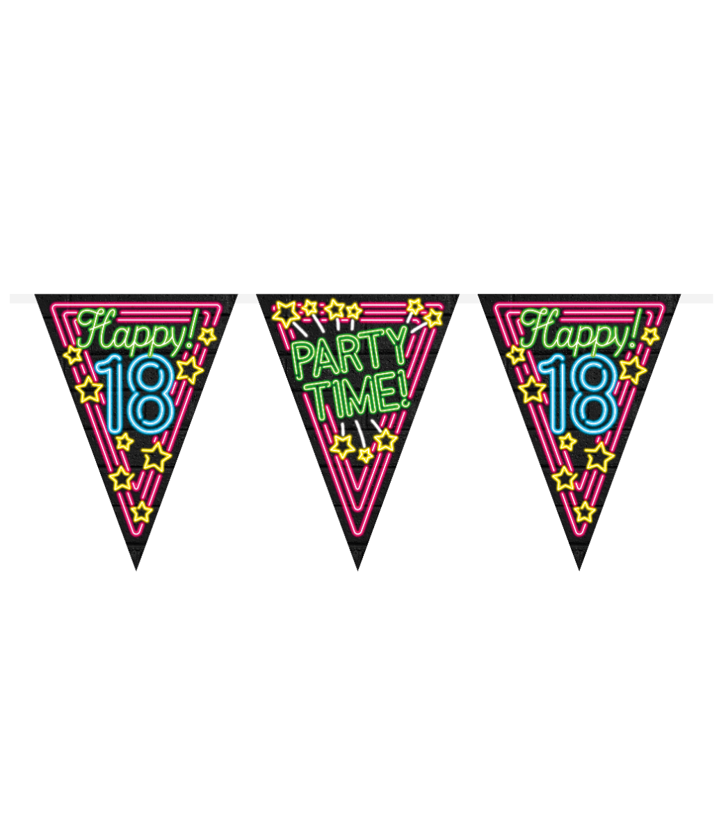 Slingers 18 Jaar Neon 10m