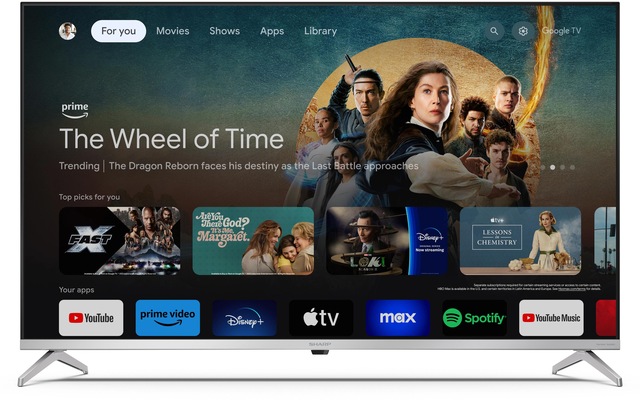 Sharp QLED-Fernseher »QLED GOOGLE TV, 43 ZOLL« 108 cm/43 ″