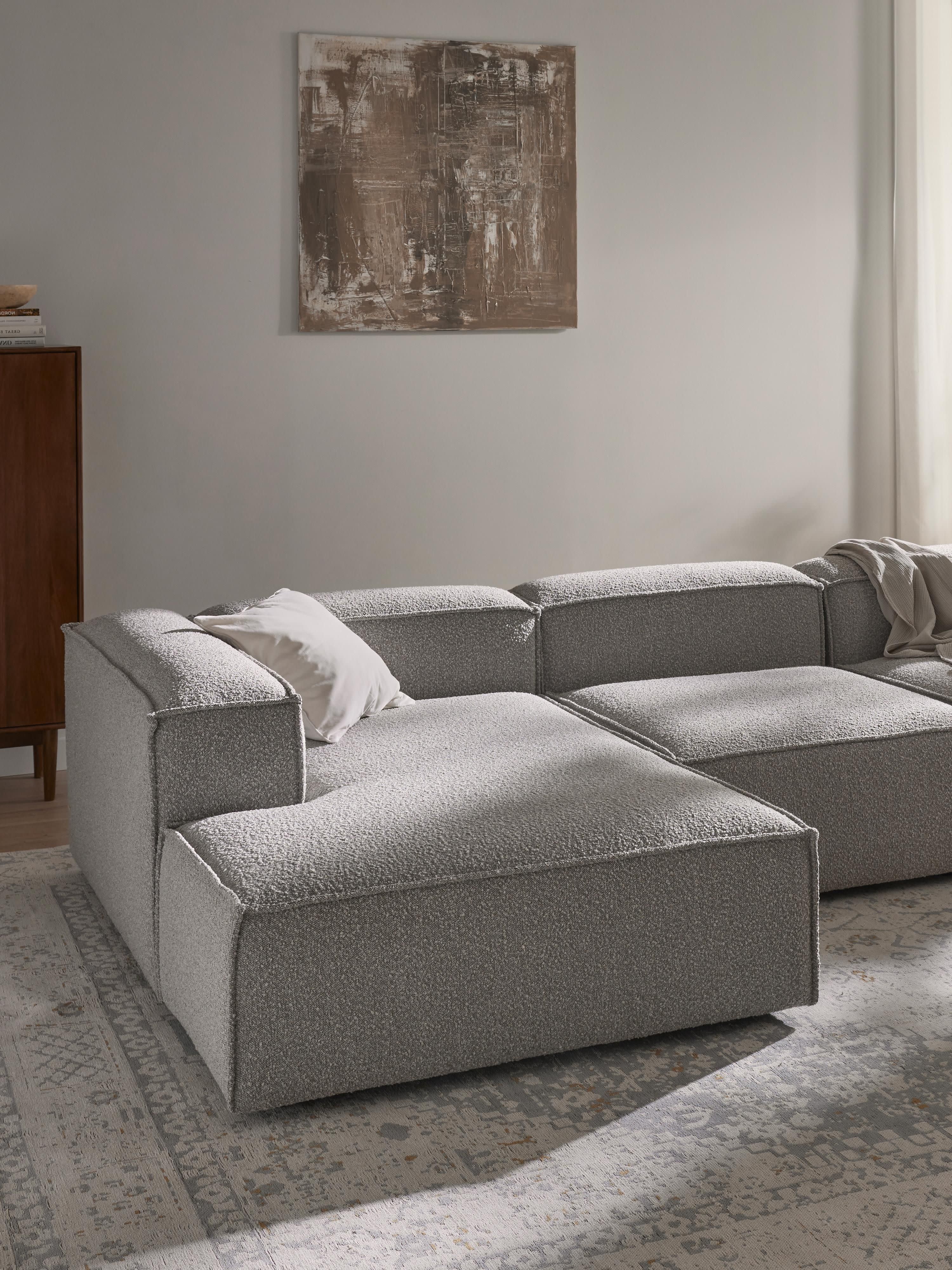 Modulaire bouclé-hoekbank Lennon (4-zits)