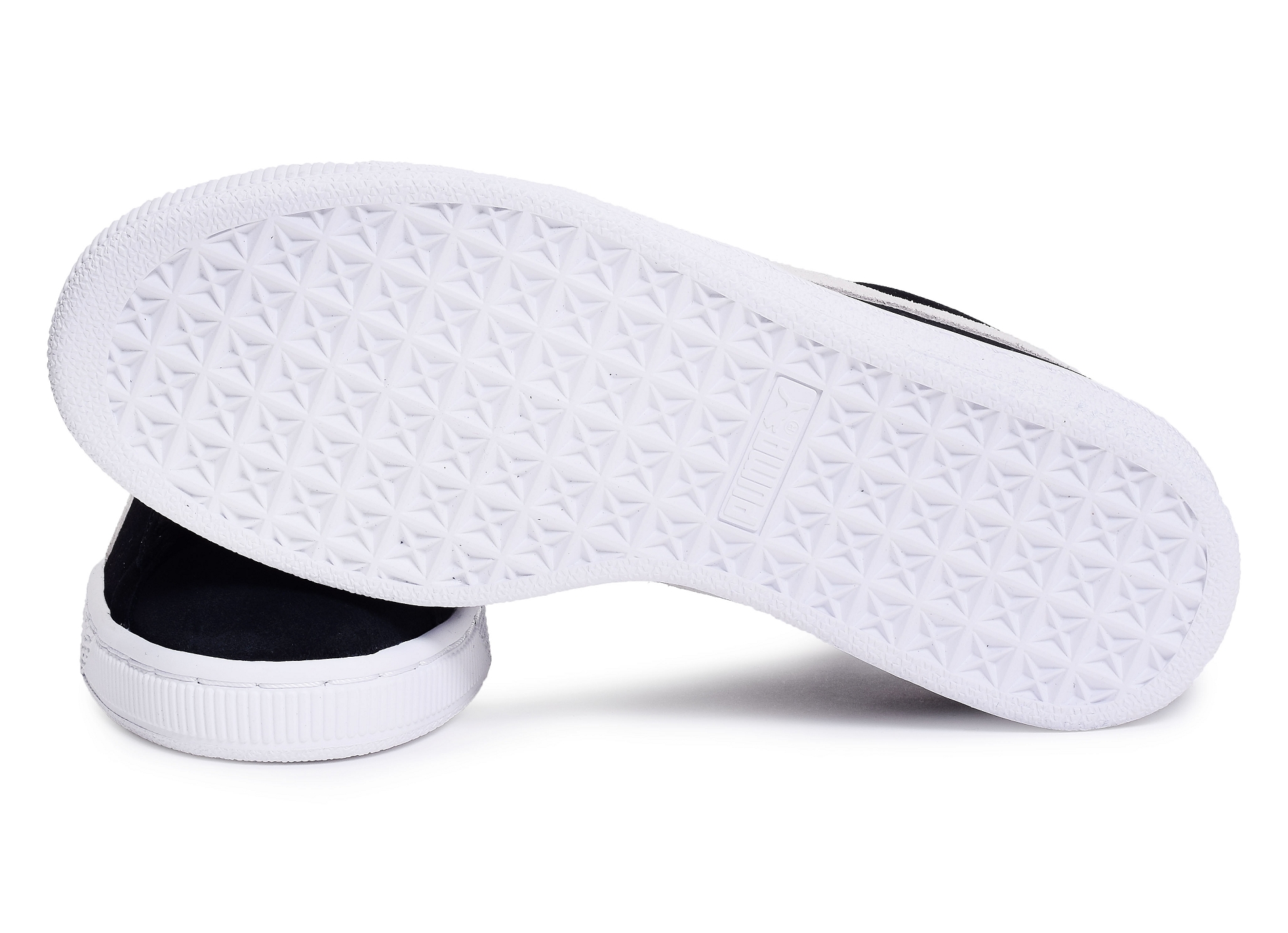 Suede classic noir blanc