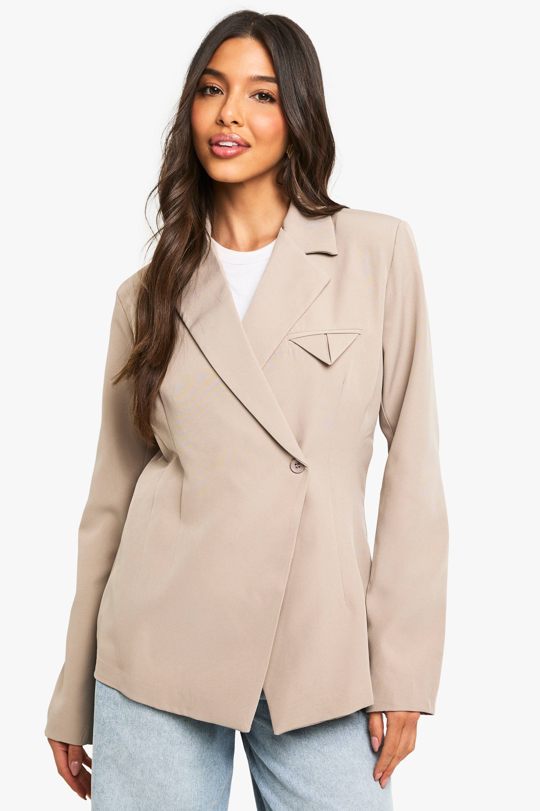 boohoo Blazer structuré avec détail de poche