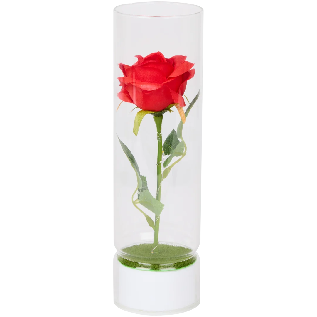 Fleur LED dans verre