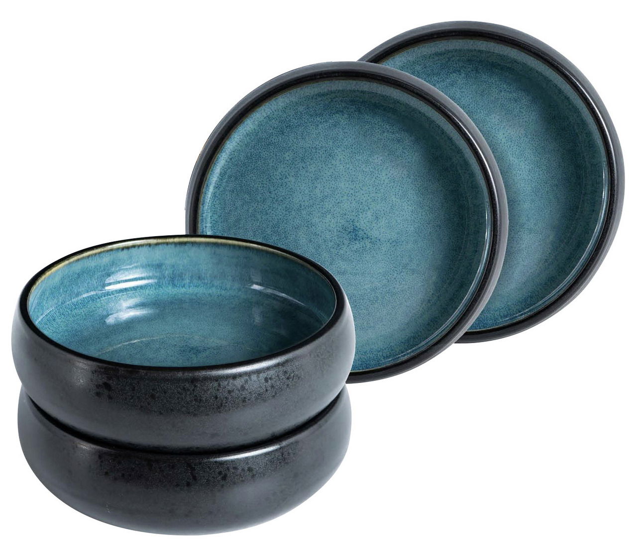 Moritz & Moritz Dessertschale blau 4-tlg. Reaktiv