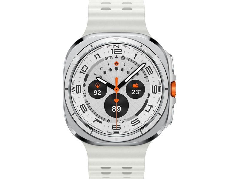 Samsung Galaxy Watch Ultra LTE 47 mm Titanium White Schlanke Smartwatch mit erweitertem Gesundheits- und Schlaftracking