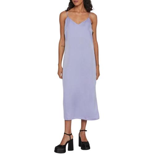 Vila - VIELLETTE SINGLET SATIN DRESS Violeta