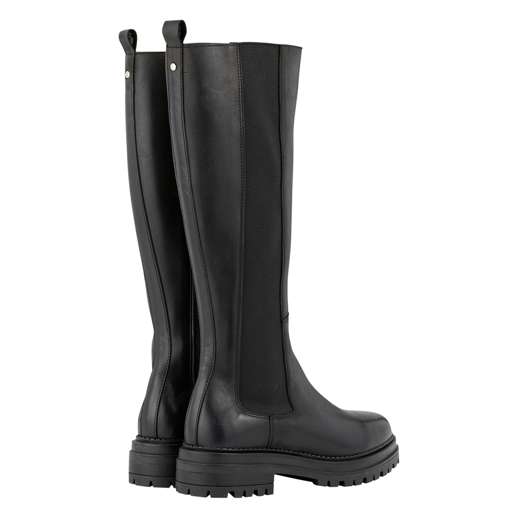 FLORIANEA2 - Bottes plates en cuir | Noir